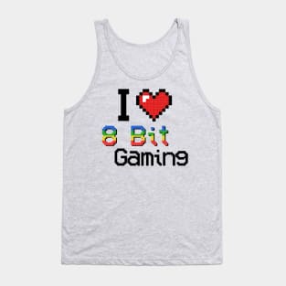 I love 8 Bit Gaming Game Gaming Retro Vintage Tank Top